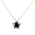 10 Ct, Black Diamond Solitaire Designer Accents Pendant, Great Shine & Luster - ZeeDiamonds