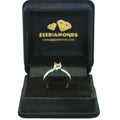 0.60 Ct Round Champagne Diamond Solitaire Ring in 925 Silver - ZeeDiamonds