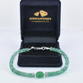 38.90 Ct, Stunning Emerald Gemstone Bracelet- GREAT DESIGN - ZeeDiamonds