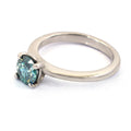 1.25 Ct AAA Certified Blue Diamond Solitaire Ring, Great Shine - ZeeDiamonds