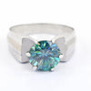 2.50 Ct AAA Certified Blue Diamond Solitaire Ring, Latest Design & Shine - ZeeDiamonds