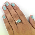 2.50 Ct AAA Certified Blue Diamond Solitaire Ring, Latest Design & Shine - ZeeDiamonds