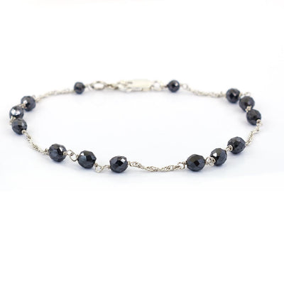 AAA Certified Black Diamond Chain Bracelet, Latest Design - ZeeDiamonds