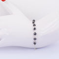 AAA Certified 5 mm Black Diamond Chain Bracelet, Anniversary Gift - ZeeDiamonds