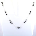 6mm AAA Certified, Designer Rough Black Diamond Chain Necklace - ZeeDiamonds