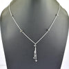 Certified 4mm-5mm, Rough Black Diamonds Chain Necklace. Designer Collection with Great Shine , Certified! Free Diamond Studs.