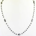Handmade Black Diamond Sterling Silver Wire Necklace - ZeeDiamonds