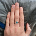3.25 Ct AAA Certified Blue Diamond Solitaire Ring, Ideal For Gift - ZeeDiamonds
