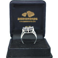 9 Ct Round Cut Black Diamond Solitaire Ring in 925 Sterling Silver - ZeeDiamonds