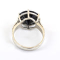 9 Ct Round Cut Black Diamond Solitaire Ring in 925 Sterling Silver - ZeeDiamonds