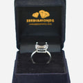 8 Carat, Black Diamond Solitaire Beautiful Ring, Gift for Wedding - ZeeDiamonds
