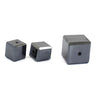 8.75 Ct, 3 Pcs. of Cube Shape Black Diamond Drilled Beads - ZeeDiamonds