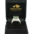 5.30 Ct AAA Certified Blue Diamond Solitaire Men's Ring, Heavy Design - ZeeDiamonds