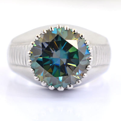 Rare 6 Ct AAA Certified Blue Diamond Solitaire Ring.Great Shine & Luster! AAA Quality - ZeeDiamonds