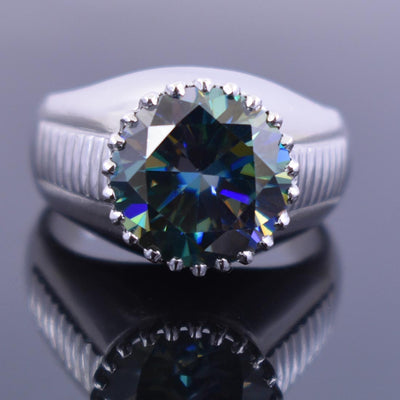 Rare 6 Ct AAA Certified Blue Diamond Solitaire Ring.Great Shine & Luster! AAA Quality - ZeeDiamonds