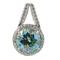 5 Certified Gorgeous Blue Diamond Pendant with Diamond Accents - ZeeDiamonds