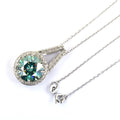 5 Certified Gorgeous Blue Diamond Pendant with Diamond Accents - ZeeDiamonds