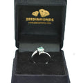 0.85 Ct AAA Certified Blue Diamond Solitaire Ring, Great Design - ZeeDiamonds
