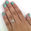 0.85 Ct AAA Certified Blue Diamond Solitaire Ring, Great Design - ZeeDiamonds