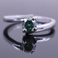 0.60 Ct AAA Certified Blue Diamond Solitaire Ring, Beautiful Shine! - ZeeDiamonds