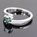 0.60 Ct AAA Certified Blue Diamond Solitaire Ring, Beautiful Shine! - ZeeDiamonds