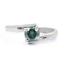 0.60 Ct AAA Certified Blue Diamond Solitaire Ring, Beautiful Shine! - ZeeDiamonds