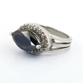 3 Ct, Certified Black Diamond Designer Ring With Diamond Accents - ZeeDiamonds