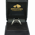 2.5 Ct Certified Black Diamond Ring With Diamond Accents - ZeeDiamonds