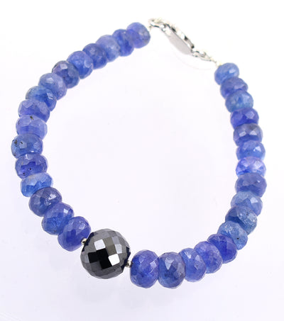 5mm-7mm Certified Tanzanite Gemstone Bracelet - ZeeDiamonds