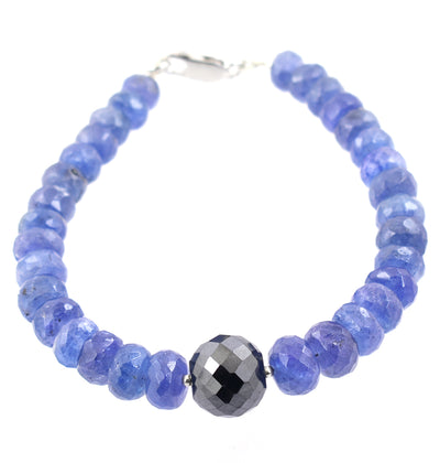 5mm-7mm Certified Tanzanite Gemstone Bracelet - ZeeDiamonds