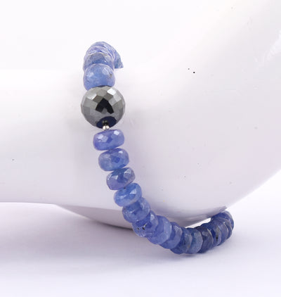 5mm-7mm Certified Tanzanite Gemstone Bracelet - ZeeDiamonds