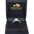 1.80 Ct Certified Blue Diamond Women's Ring with Black Diamond Accents - ZeeDiamonds