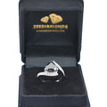 4.45 Ct Black Diamond Solitaire Designer Ring with Diamond Accents - ZeeDiamonds