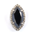 5.75 Ct Marquise Shape Black Diamond Designer Pendant with White Diamond Accents - ZeeDiamonds