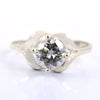 0.75 Ct AAA Quality Off-White Diamond Solitaire Ring, Great Design - ZeeDiamonds