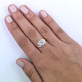 0.75 Ct AAA Quality Off-White Diamond Solitaire Ring, Great Design - ZeeDiamonds