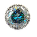 22.70 Ct AAA Certified Blue Diamond Solitaire Pendant With VVS Diamonds - ZeeDiamonds