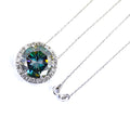 22.70 Ct AAA Certified Blue Diamond Solitaire Pendant With VVS Diamonds - ZeeDiamonds