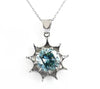 2.50 Ct AAA Certified Blue Diamond Solitaire Pendant, Great Sparkle - ZeeDiamonds