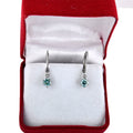 Gorgeous 3.50 Ct AAA Certified Blue Diamond Dangler Earring in Prong Setting ! - ZeeDiamonds