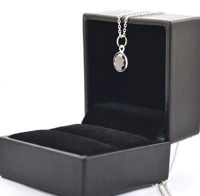 1.25 Ct AAA Quality Certified Black Diamond Chain Pendant - ZeeDiamonds