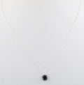 1.25 Ct AAA Quality Certified Black Diamond Chain Pendant - ZeeDiamonds