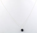 1.25 Ct AAA Quality Certified Black Diamond Chain Pendant - ZeeDiamonds