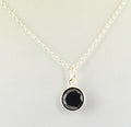 1.49 Ct AAA Certified Black Diamond Pendant Chain Necklace, Elegant Jewelry - ZeeDiamonds