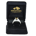 Rare 4.2Ct Champagne Diamond Solitaire Ring In Heavy Setting - ZeeDiamonds