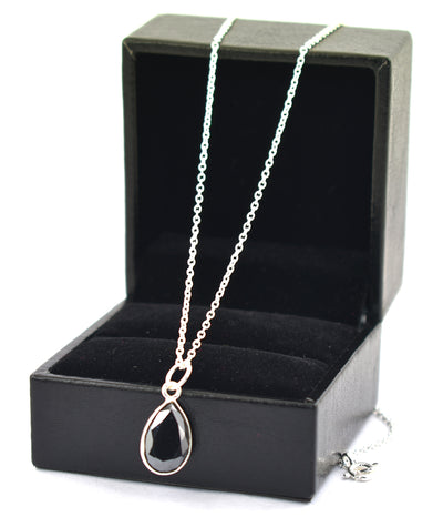 2.75 Ct AAA Certified Black Diamond Pendant Chain Necklace,Gift For Her,Necklace - ZeeDiamonds