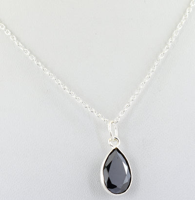 2.75 Ct AAA Certified Black Diamond Pendant Chain Necklace,Gift For Her,Necklace - ZeeDiamonds