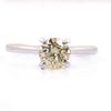 0.60 Ct Earth Mined Champagne Diamond Solitaire Engagement Ring - ZeeDiamonds