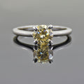 0.60 Ct Earth Mined Champagne Diamond Solitaire Engagement Ring - ZeeDiamonds