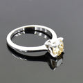 0.60 Ct Earth Mined Champagne Diamond Solitaire Engagement Ring - ZeeDiamonds